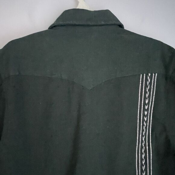 Huckberry Hand Woven Pedal Loom Graziano Gutierrez Pearl Snap Shirt Sz L Green - Picture 10 of 13